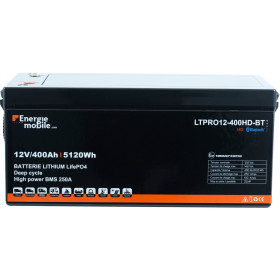 EM Batterie Lithium LTPRO 12-400 Ah HD-BT - 5120 Wh