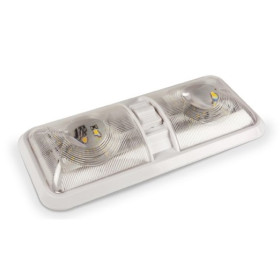 Applique double 40 Led TECHNILYS - plafonnier LED 12 V avec interrupteur pour van, bateau ou camping-car