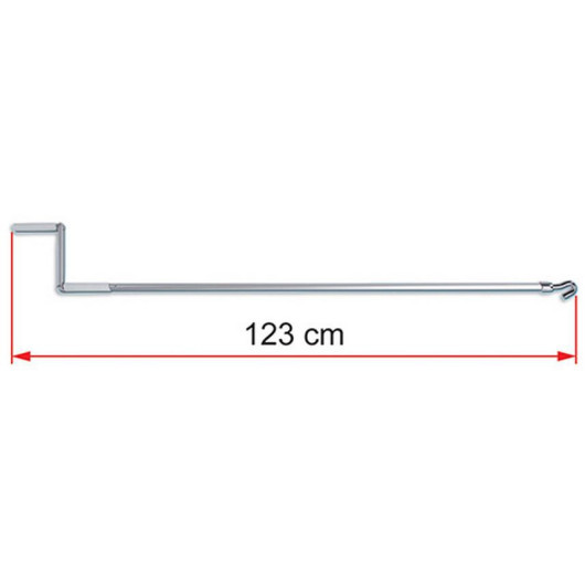 Crank Handle Standard Fiamma | Manivelle 123 cm pour store banne F45s de camping-car et fourgon | dimensions