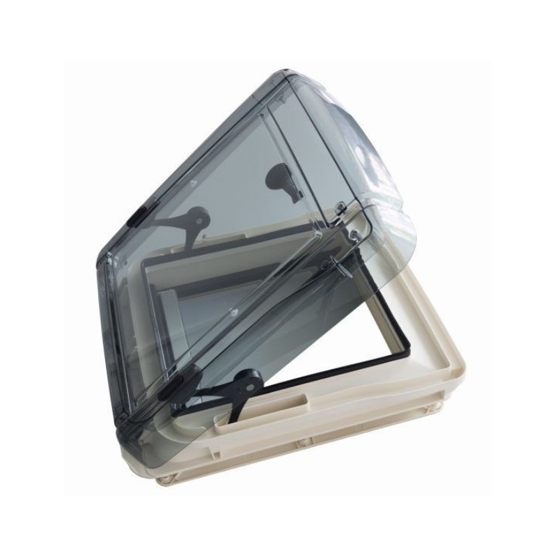 Lanterneau à manivelle Omnivent pour camping-car - Teinte vitrage:Translucide