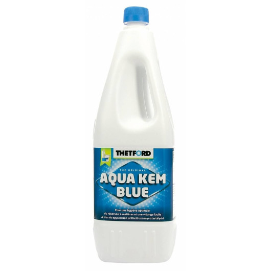 Aqua Kem Blue THETFORD - flacon 2 L additif WC chimique pour camping-car, van & caravane