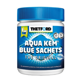 Aqua Kem Blue Sachets THETFORD - additif sanitaire pré dosé pour WC chimique de camping-car, van et caravane