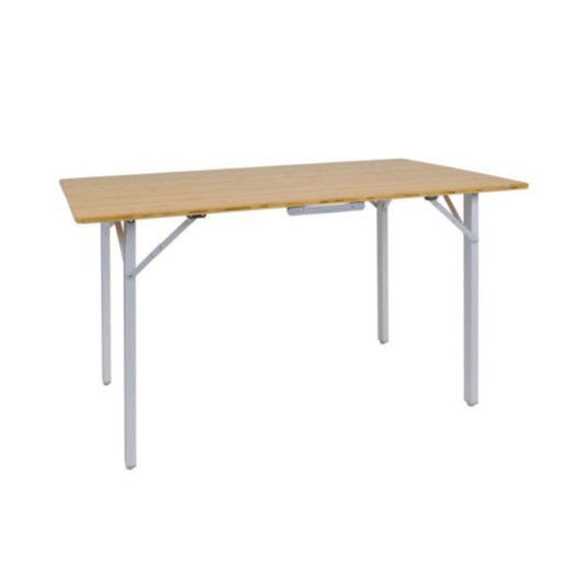 Table Bambou 100 VIA MONDO - Table pliable de camping pour van, fourgon et camping-car