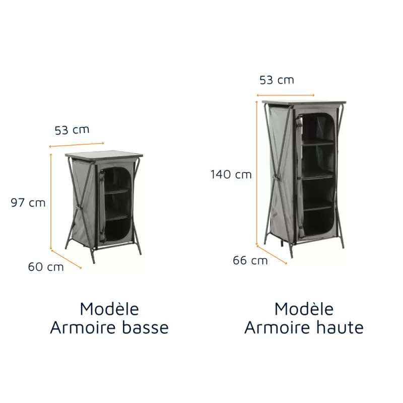 Armoire Toledo TRAVELLIFE Accessoire de rangement pliable pour van