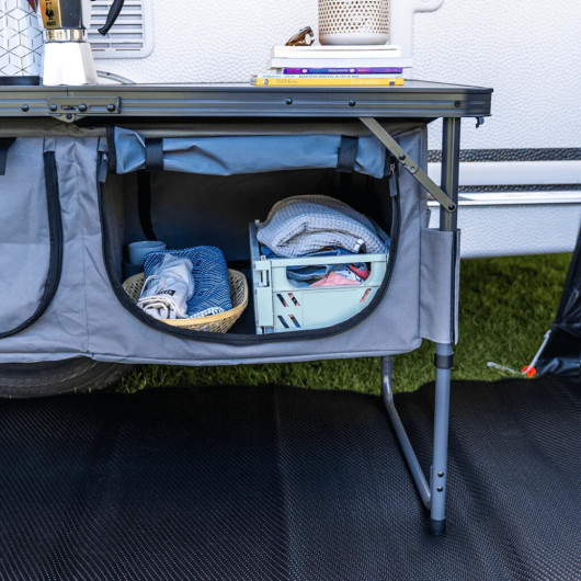 TRAVELLIFE Meuble bas Toledo - Accessoire rangement tissu pliable pour van, fourgon et camping-car