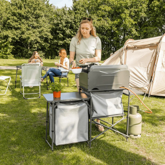 Meuble de cuisine TRAVELLIFE Toledo - Accessoire de rangement pliable pour van, fourgon et camping-car