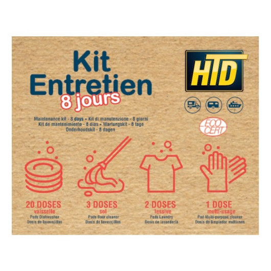 Pack nettoyage tourisme 8 jours HTD - entretien camping-car, fourgon & van
