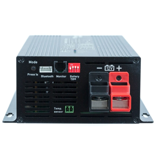ENERGIE MOBILE Chargeur de batterie 12V/220-230V 60A pour bateau, camping-car et fourgon aménagé.