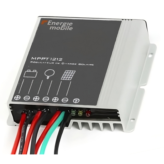 Régulateur de charge solaire EM MPPT 12-12 - rechargez la batterie 12V de votre van, bateau, camping-car - H2R
