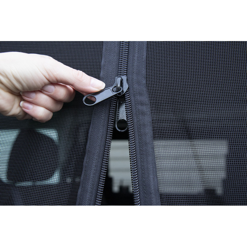 Moustiquaire pour porte camping car sur mesure | Porte plissée coulissante pour caravane, van, bateau | Slimline22 | INSL PT 22 FT WM