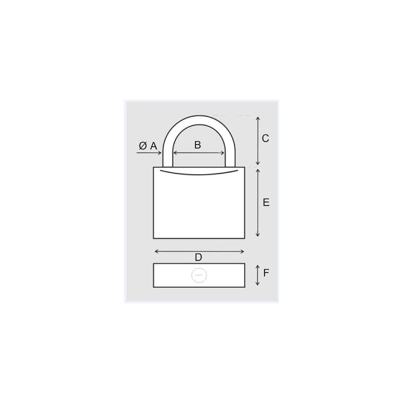 Cadenas à Clé En Laiton 40 X 62 Mm 3 Pièces ABUS