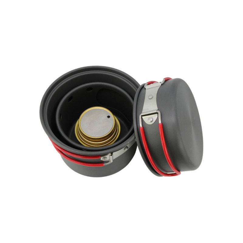 Kit Casserole Camping Avec Réchaud Gaz, Batterie Cuisine Aluminium Ultraleger Pour 1 2 Personnes Poele Ideale Randonnee Peche Pique Nique Survie 99270386