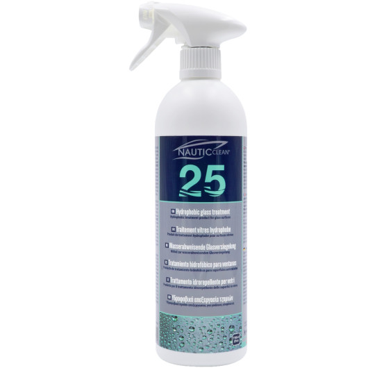 NAUTIC CLEAN 25 Traitement vitres hydrophobe - Pulvérisateur 750 mL