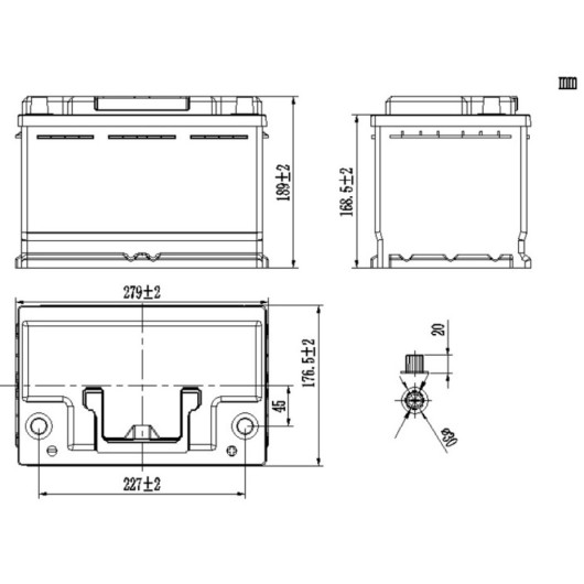 Batterie LiFePO4 100 Ah | DIN H6 VW T6.1/T6/T5 CARBEST - Batterie lithium 12V pour van et fourgon aménagé