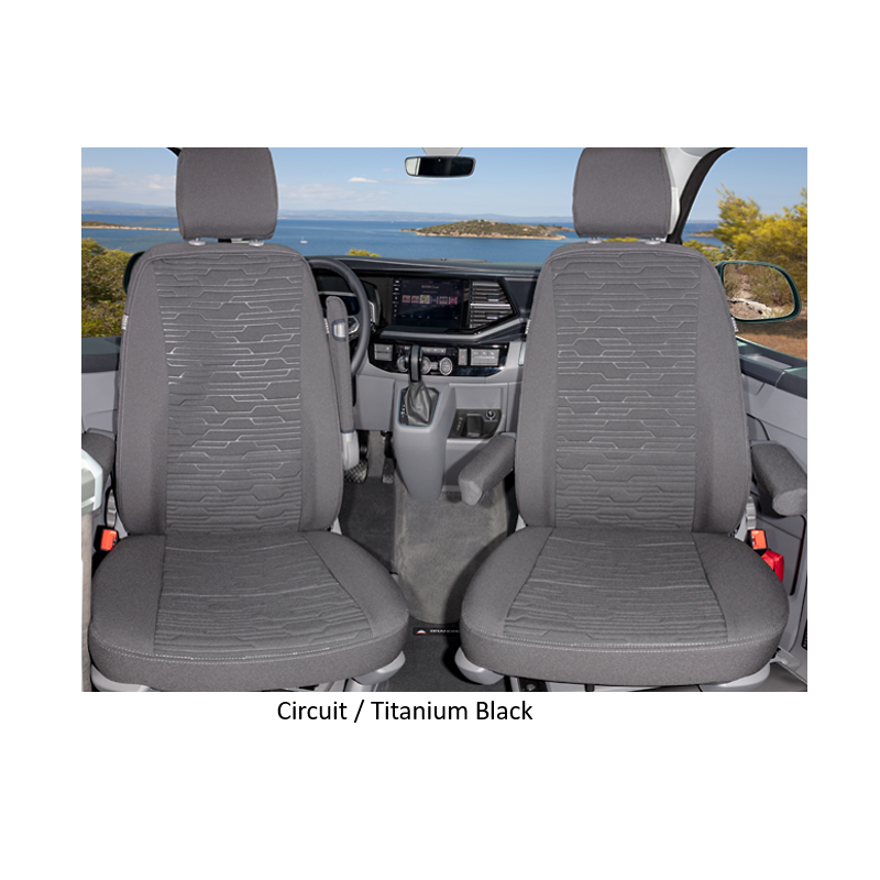 Premium Velour Fußmatten Auslage für VW T6.1 California Beach Camper Bj