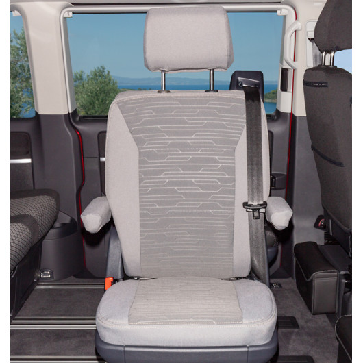 Housse de siège arrière pivotant BRANDRUP VW T6 / T6.1 California Confort, Coast & Ocean - van aménagé - H2R Equipements