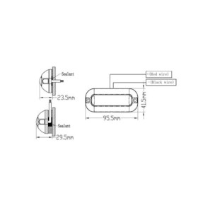 Schéma TREM LED subaquatique acier inoxydable