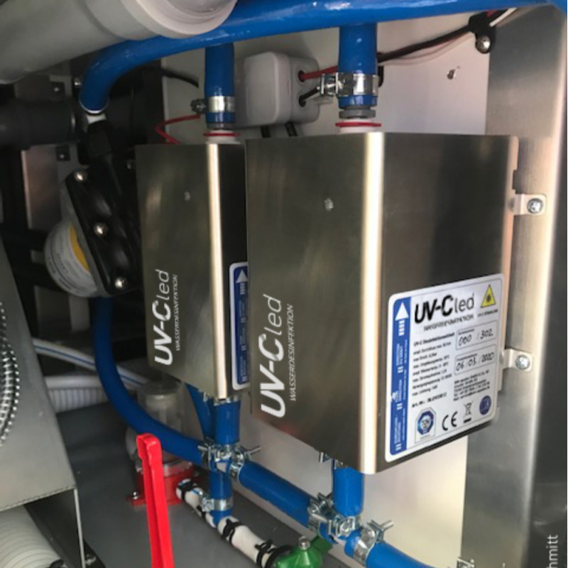 WM Aquatec UV-C LED Water Disinfection Unit For Water Disinfection, Up To 8 Litres / Min & WM Aquatec Mobile Edition Water Filter Set For