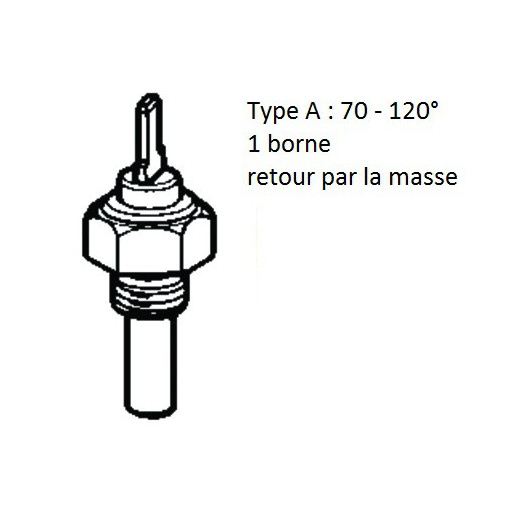 Pièce moteur in-bord bateau voilier vedette capteur sonde VDO huile et eau | type A
