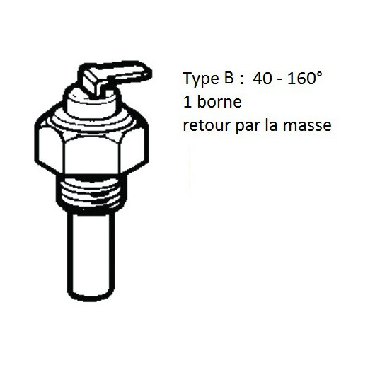 Pièce moteur in-bord bateau voilier vedette capteur sonde VDO huile et eau | type B