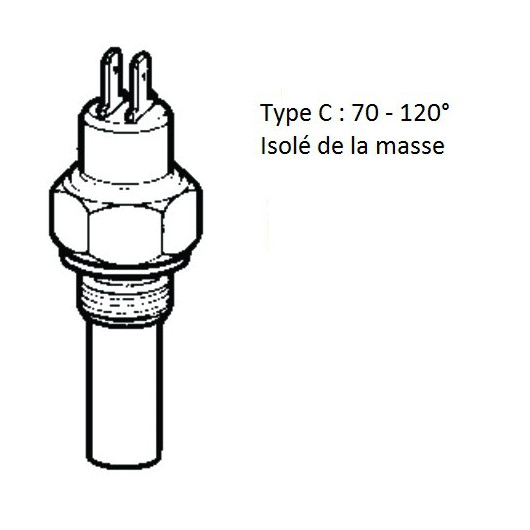 Pièce moteur in-bord bateau voilier vedette capteur sonde VDO huile et eau | type C