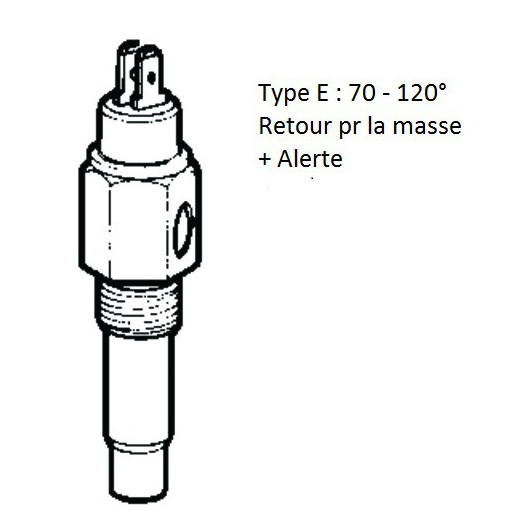 Pièce moteur in-bord bateau voilier vedette capteur sonde VDO huile et eau | type E