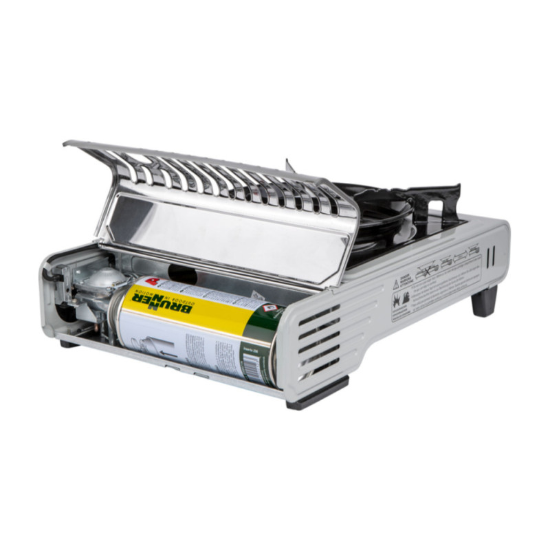 Rechaud Gaz Portable Inox 2.9kW - Pour Camping, Caravane, Usage Domestique