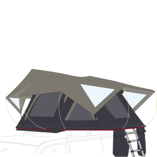 FIAMMA Moonlight Tent - Tente de toit pour véhicule à barre de toit