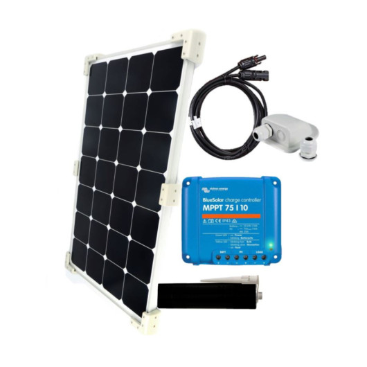 EM Kit panneau solaire HP 75W - VICTRON Bluesolar MPPT 75/10