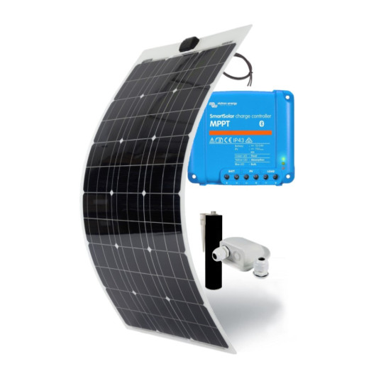 EM Kit solaire Flexible 105W - VICTRON Régulateur MPPT 75/10