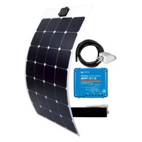 Kit panneau solaire souple 100W MFX et régulateur MPPT VICTRON pour bateau et fourgon