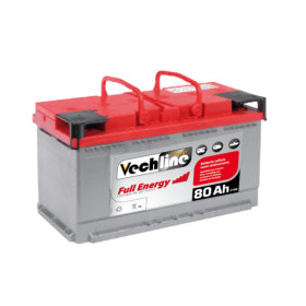 VECHLINE Full Energy 80 Ah - Batterie AGM à décharge lente pour fourgon, camping-car et bateau