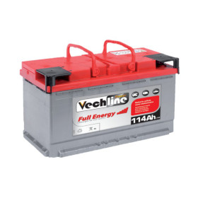 VECHLINE Full Energy 114 Ah - Batterie à décharge lente pour fourgon, camping-car et bateau