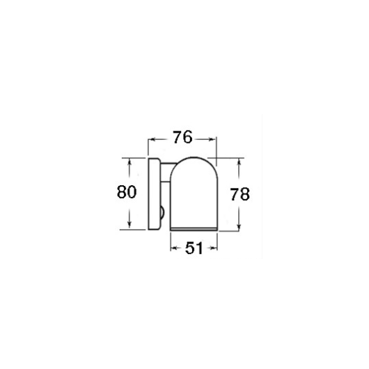 BATSYSTEM Applique LED chromée