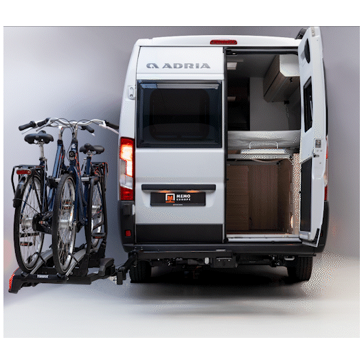 MEMO Bras pivotant Van-Swing Ducato X250 / X290 - porte vélo et attelage pour van aménagé - déplié