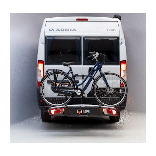 MEMO Bras pivotant Van-Swing Jumpy / Expert 3 - accessoire porte vélo et attelage van aménagé - porte vélos replié