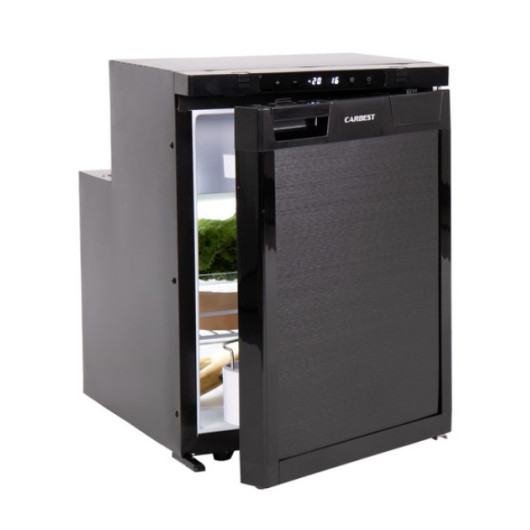 Réfrigérateur LR50L CARBEST - frigo à compression 12/24V pour van, fourgon, bateau & camping-car - façade noire