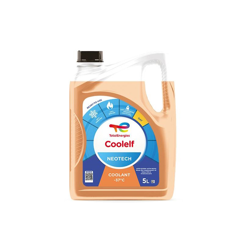 Liquide de refroidissement tous moteur et chauffage TOTAL Coolelf Neotech 5L  – H2R Equipements