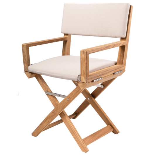 Fauteuil de pont ARC Marine The Edge luxe en teck - Chaise et fauteuil bateau - Sable
