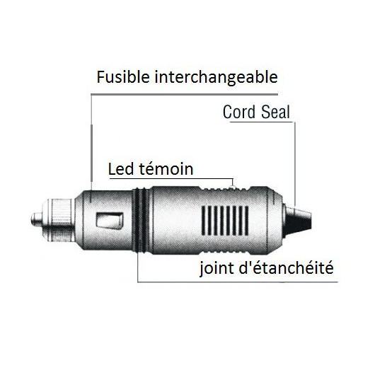 EUROMARINE Fiche 12 V + témoin