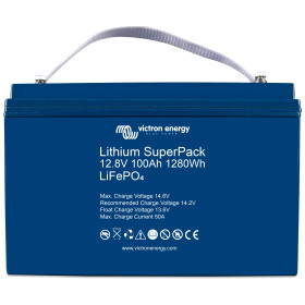 VICTRON Superpack Batterie 12 V lithium 100 Ah - Batterie de servitude pour van, fourgon aménagé, camping-car et bateau