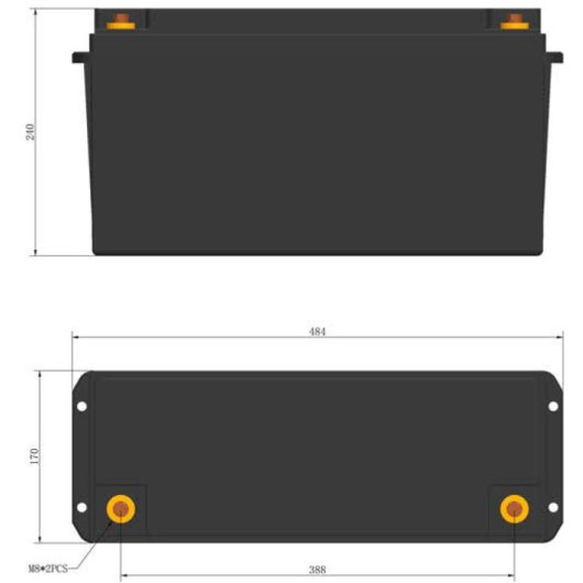 Batterie lithium haute qualité pas chère, capacité 150 Ah pour bateau, van et camping-car.