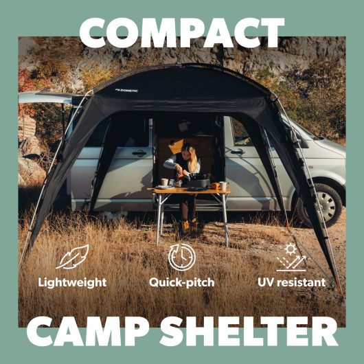 Compact Camp Shelter DOMETIC GO - Abri de camping et auvent pour van aménagé - avantages