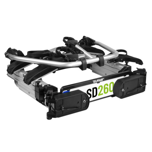 SD260 EUFAB - porte-vélos télescopique de boule d'attelage pour fourgon aménagé - pliable