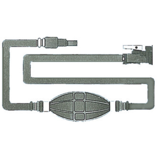 Tuyau carburant Osculati avec raccord OMC | 2 m avoir pour moteur hors-bord de bateau Suzuki | 2 raccords