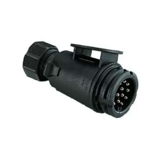 Prise 13 plots mâle - Accessoire électrique pour remorque et caravane