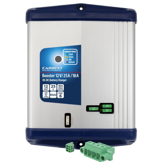 CARBEST DC-DC Booster 25 A avec sortie 18A si moteur allumé