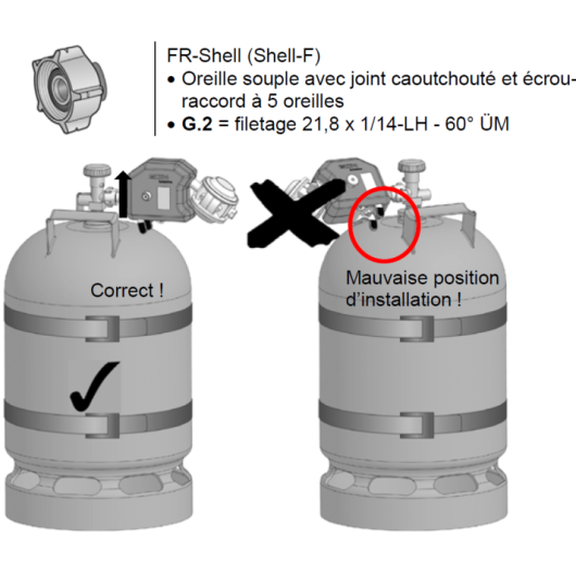 Protection Anti-rupture GOK Pour Tuyau De Gaz 3/8 - Pour Régulateur Propane - Neuve