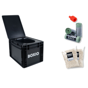 BOXIO Kit de démarrage Toilet Plus - toilette sèche pour van aménagé