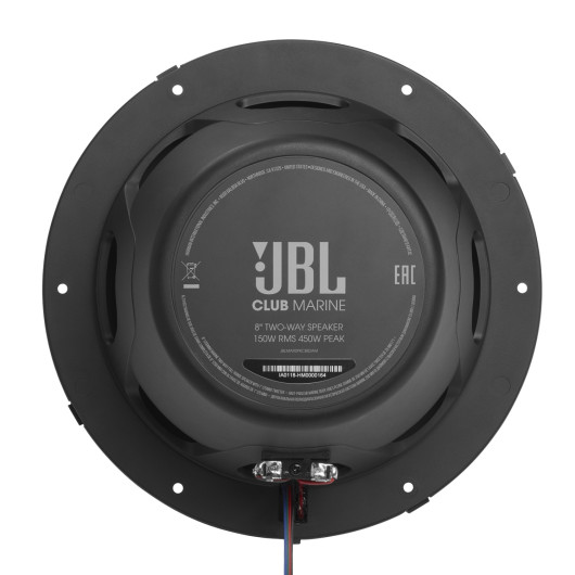 Paire de haut-parleurs 8" Club Marine 8 JBL étanche et RGB - Haut-parleurs marins